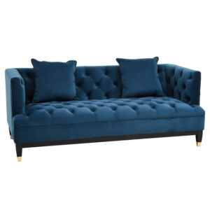 Scranton Fabric 2 Seater Sofa In Navy