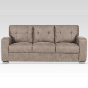 Hobart Fabric 3 Seater Sofa In Taupe